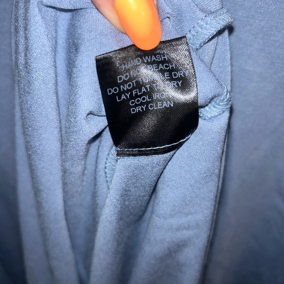 Mia Wear Light Blue Sleeveless Maxi Dress. Size Medium. - Picture 4 of 4